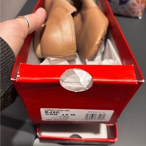 Capezio Tan Slip-On Jazz Shoes for Kids